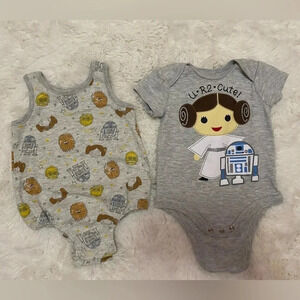 Star Wars Baby unisex Onesies size 3-6 months